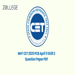 MHT CET 2025 11 April Shift 2 Question Paper